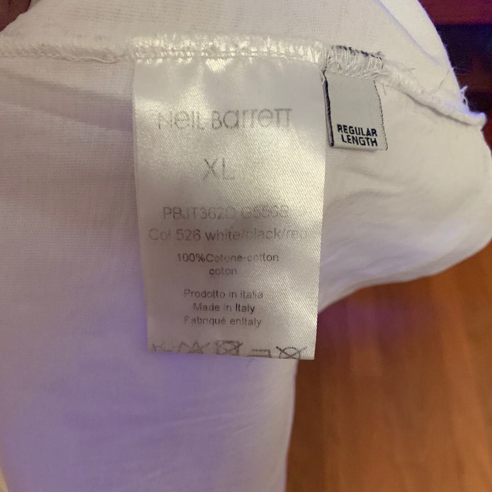 Neil Barrett tshirt. White